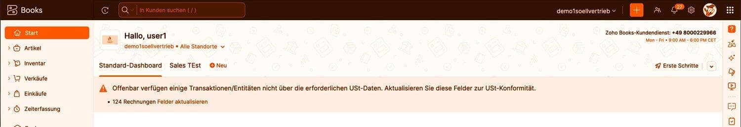 Zoho Books All-in-Kurs